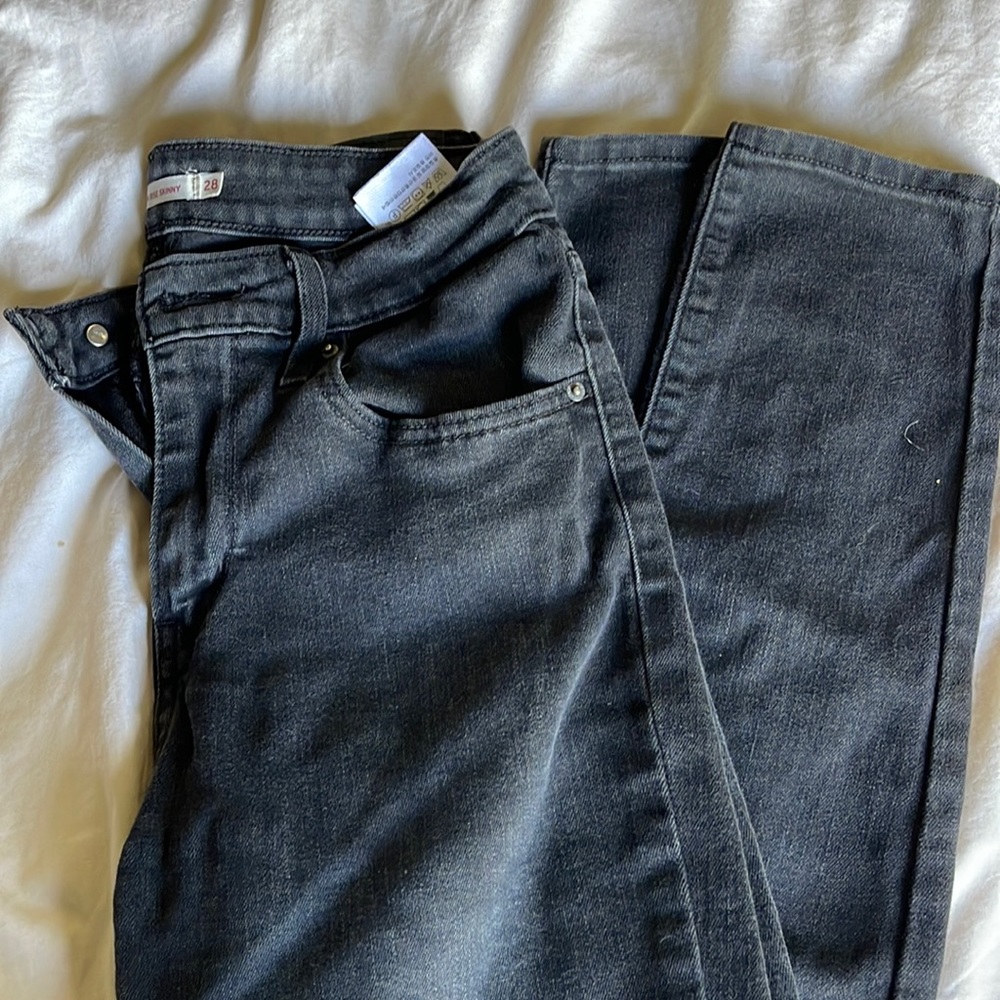 Levi’s high rise skinny jeans 721 black